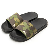 ASIFN Men's Slippers Flip Flops Camo Casual Slides Men Shoes Non-slip Beach Summer Sandals male 4 Colors Zapatos Hombre